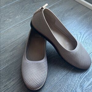 Eileen Fisher Etta Knit Wedge Ballerina Loafers